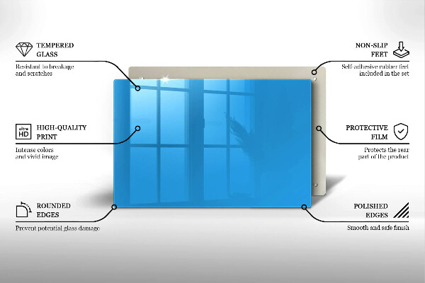 Glas Ceranfeldabdeckung Blaue Farbe