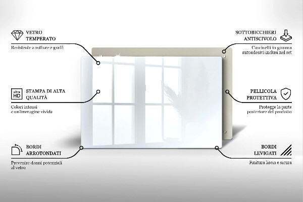 Glas Ceranfeldabdeckung weiße Farbe