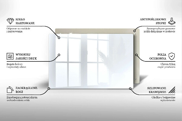 Glas Ceranfeldabdeckung weiße Farbe