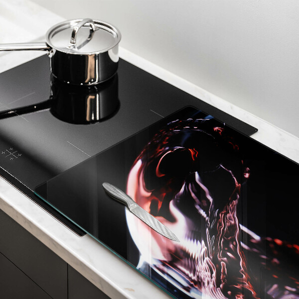 Glas Herdabdeckplatte Ein Glas Rotwein