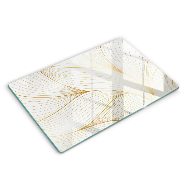 Glas Herdabdeckplatte Modernes Linienmuster