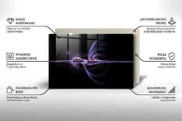 Glas Herdabdeckplatte Moderne Abstraktion