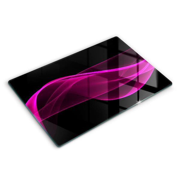 Glas Ceranfeldabdeckung Rosa Abstraktion