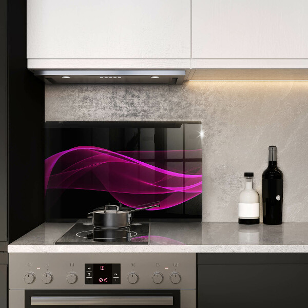 Glas Ceranfeldabdeckung Rosa Abstraktion