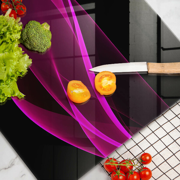 Glas Ceranfeldabdeckung Rosa Abstraktion