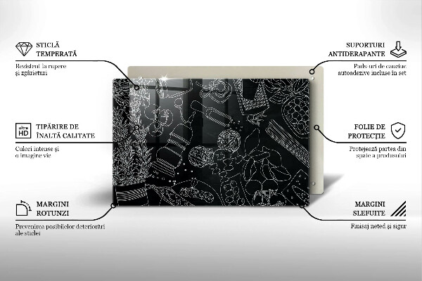 Glas Herdabdeckplatte Küchenzubehör