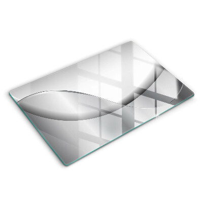 Glas Herdabdeckplatte Abstraktes Liniendesign