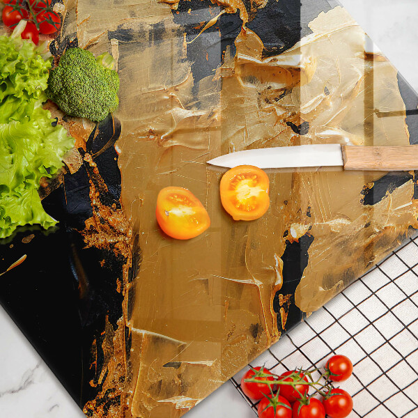 Glas Ceranfeldabdeckung Elegante Farbtextur