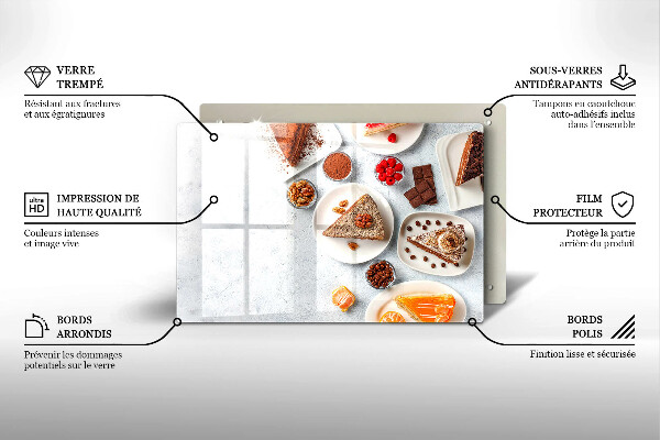 Glas Ceranfeldabdeckung Die Süße des Kuchens