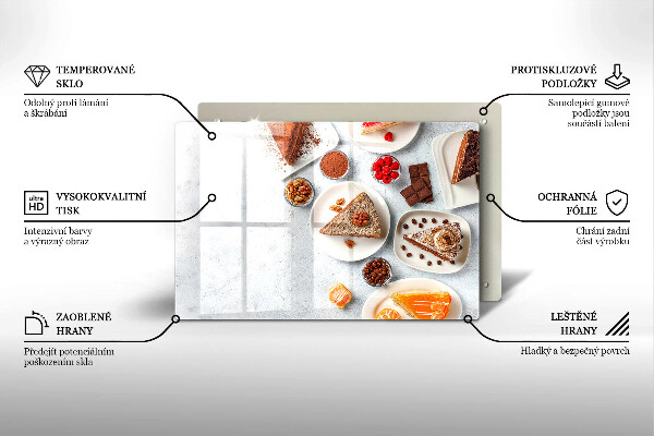 Glas Ceranfeldabdeckung Die Süße des Kuchens