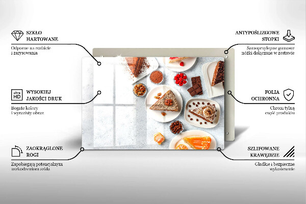 Glas Ceranfeldabdeckung Die Süße des Kuchens
