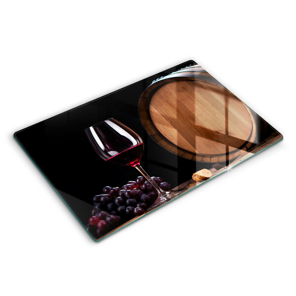 Glas Ceranfeldabdeckung Fassweinglas