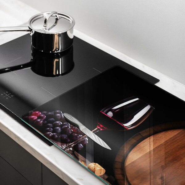 Glas Ceranfeldabdeckung Fassweinglas