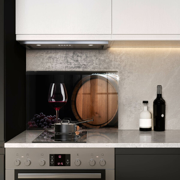 Glas Ceranfeldabdeckung Fassweinglas