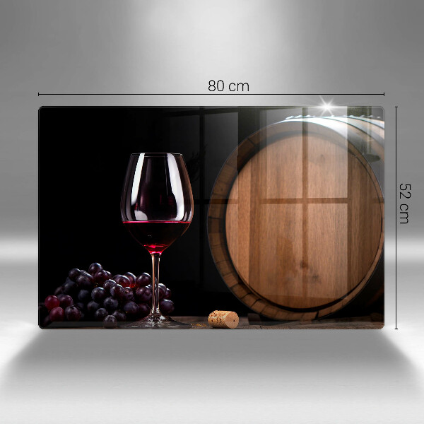 Glas Ceranfeldabdeckung Fassweinglas