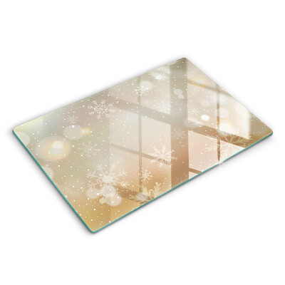 Glas Ceranfeldabdeckung Schneeflocken