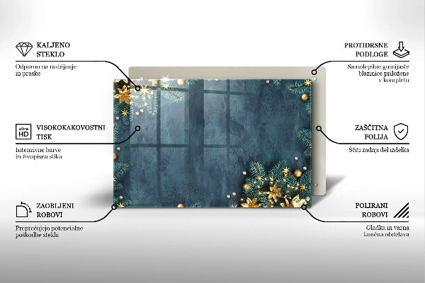 Glas Ceranfeldabdeckung Weihnachtsdekorationen
