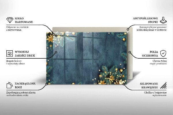 Glas Ceranfeldabdeckung Weihnachtsdekorationen