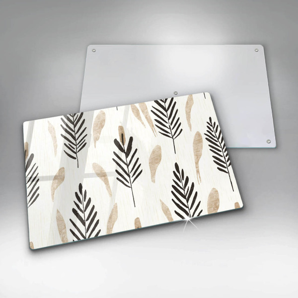 Glas Ceranfeldabdeckung Boho-Pflanzen