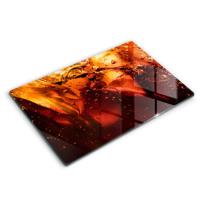 Glas Ceranfeldabdeckung Cola-Getränk mit Eis