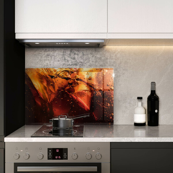 Glas Ceranfeldabdeckung Cola-Getränk mit Eis