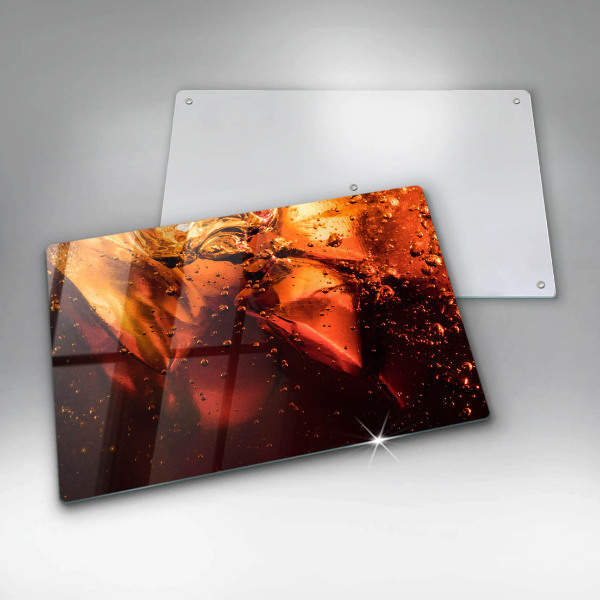 Glas Ceranfeldabdeckung Cola-Getränk mit Eis