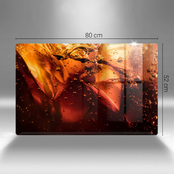 Glas Ceranfeldabdeckung Cola-Getränk mit Eis