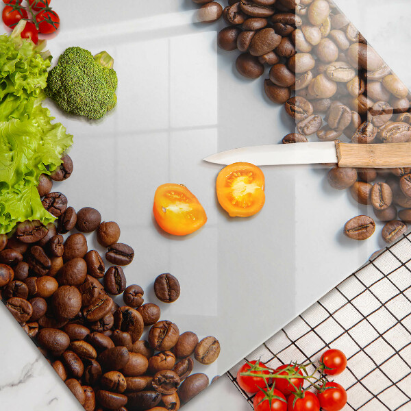 Glas Ceranfeldabdeckung Kaffeebohnen