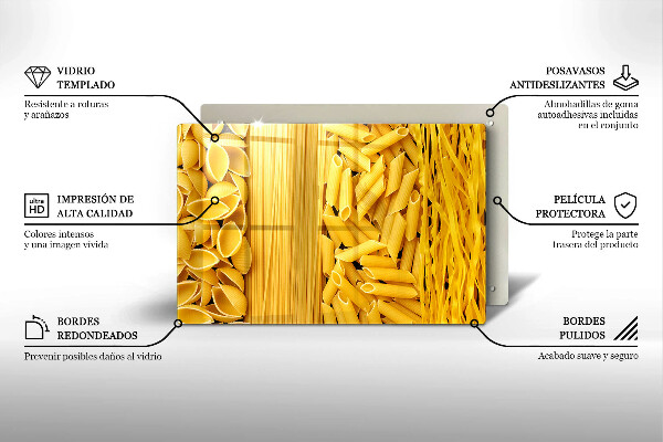 Glas Ceranfeldabdeckung Pasta