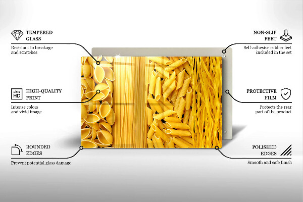 Glas Ceranfeldabdeckung Pasta