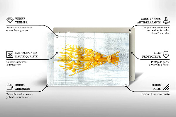 Glas Ceranfeldabdeckung Pasta
