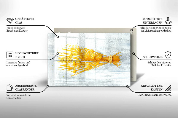Glas Ceranfeldabdeckung Pasta