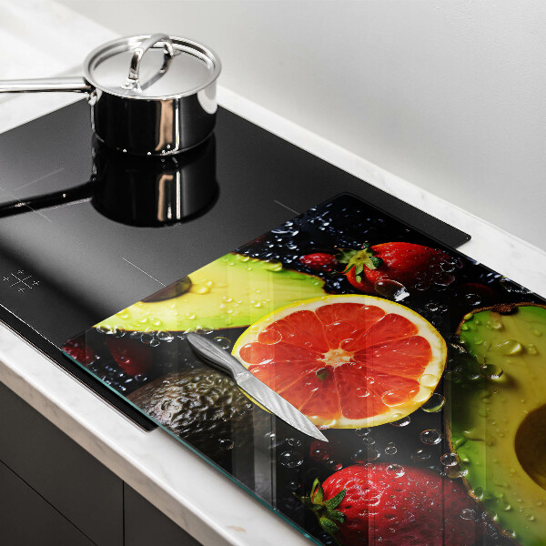 Glas Ceranfeldabdeckung Früchte und Gemüse