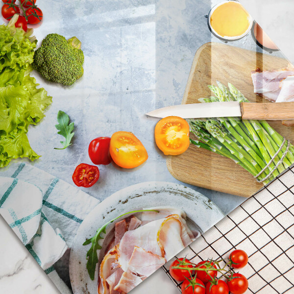 Glas Ceranfeldabdeckung Zutaten in der Küche