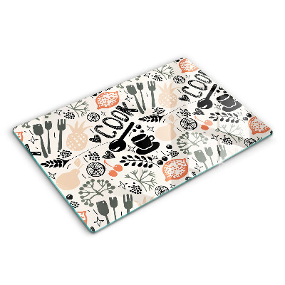 Glas Ceranfeldabdeckung Cartoon-Küchenmotiv