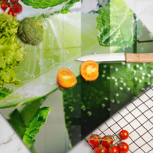 Glas Ceranfeldabdeckung Wasser mit Limette und Eis