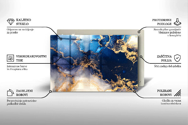 Glas Ceranfeldabdeckung Marmorabstraktion