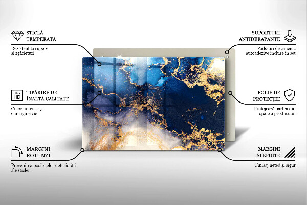 Glas Ceranfeldabdeckung Marmorabstraktion