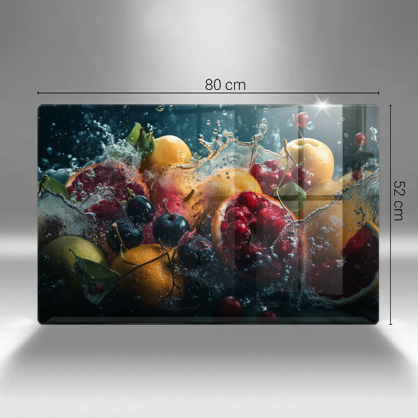 Glas Ceranfeldabdeckung Früchte im Wasser