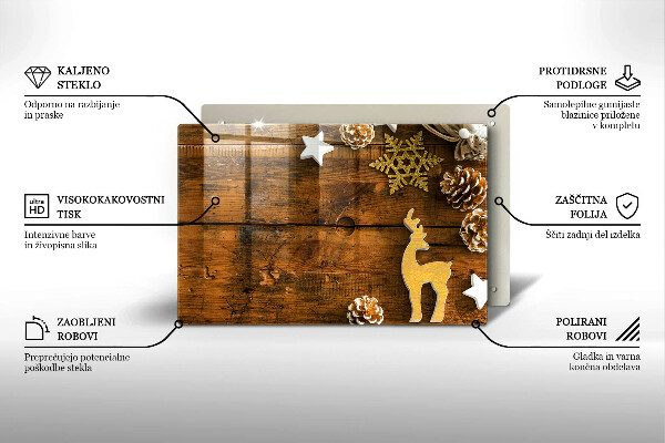 Glas Ceranfeldabdeckung Weihnachtsdekorationen