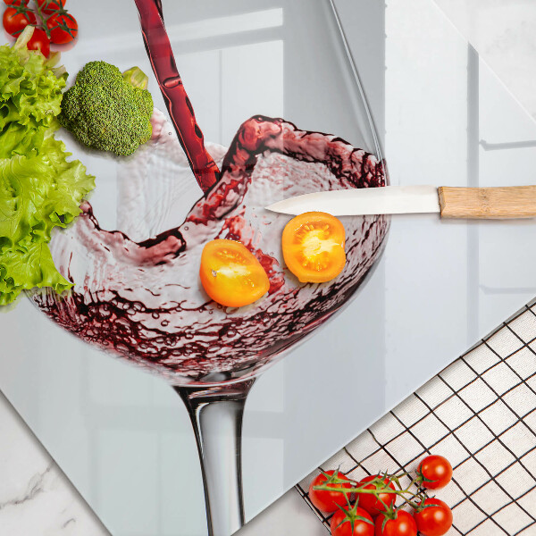 Glas Ceranfeldabdeckung Rotwein