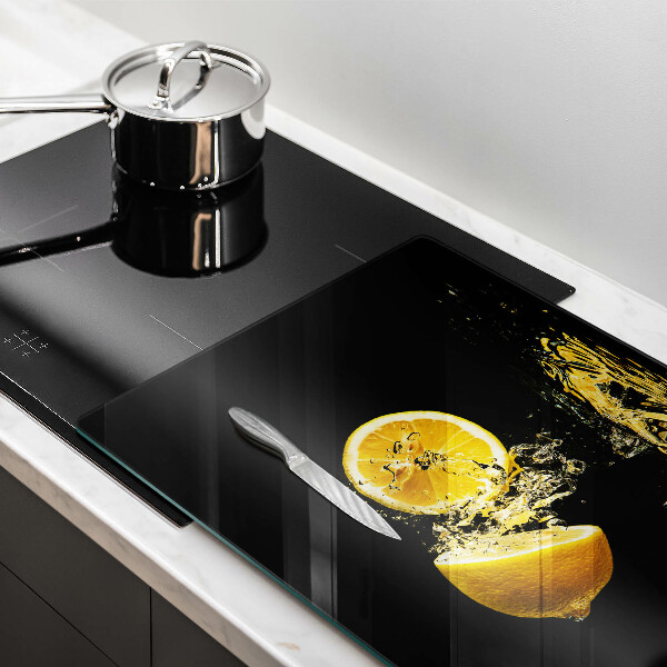 Glas Ceranfeldabdeckung Saftige Zitronenfrucht