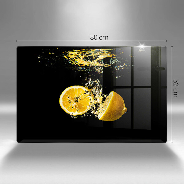 Glas Ceranfeldabdeckung Saftige Zitronenfrucht