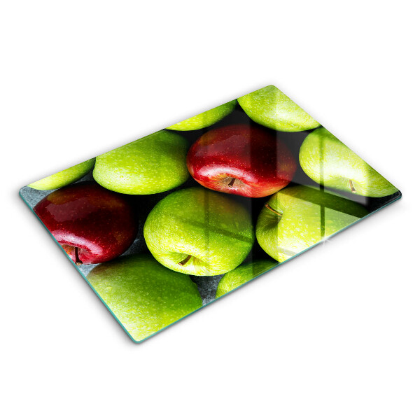 Glas Ceranfeldabdeckung Saftige Äpfel