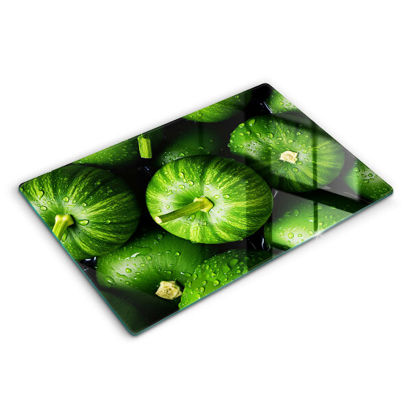 Glas Ceranfeldabdeckung Grüne Kürbisse