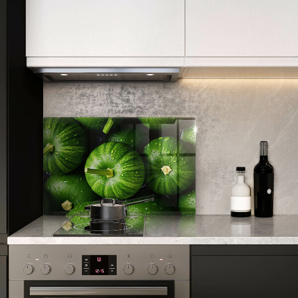 Glas Ceranfeldabdeckung Grüne Kürbisse