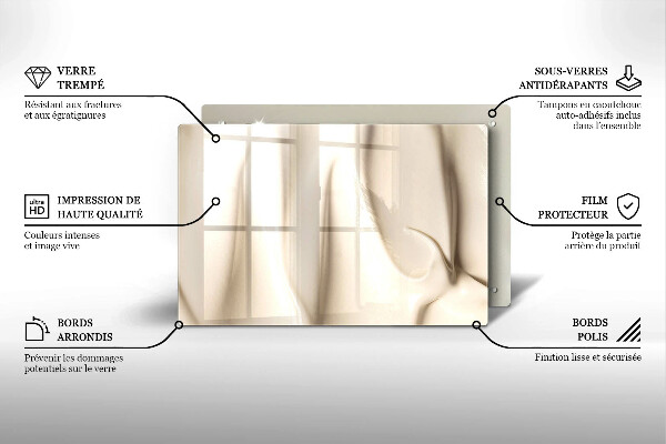Glas Ceranfeldabdeckung Cremiges Eis