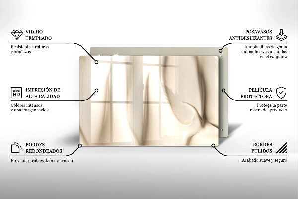 Glas Ceranfeldabdeckung Cremiges Eis