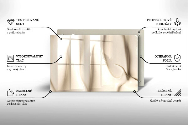 Glas Ceranfeldabdeckung Cremiges Eis