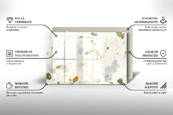 Glas Ceranfeldabdeckung Fallende Blätter